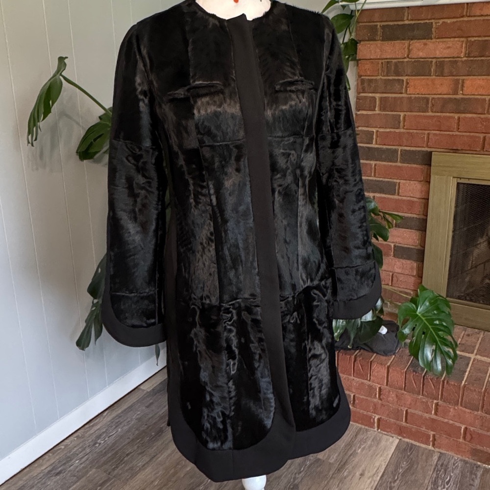 💰BIG SALE Marni Classic Black Lamb Fur Coat made in Italy. Excellent condition. - Picture 9 of 13